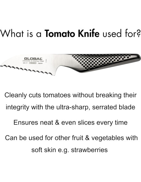 Cuchillo para Tomate Global GS-9 - Acero Inoxidable 7.62 cm
