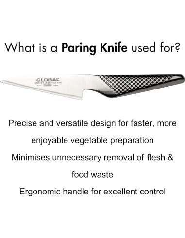 Cuchillo de Pelar Global GS-7 10.16 cm Acero Inoxidable Japonés