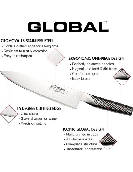 Cuchillo de Pelar Global GS-7 10.16 cm Acero Inoxidable Japonés