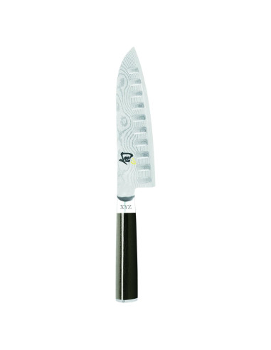 Cuchillo Santoku Shun 17.78 cm Acero VG-MAX Molienda Hueca