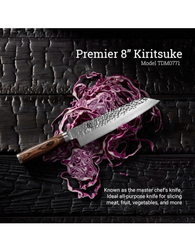 Cuchillo Kiritsuke Shun Premier 20.32 cm Acero Damasco