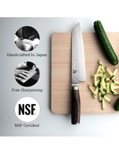 Cuchillo Kiritsuke Shun Premier 20.32 cm Acero Damasco