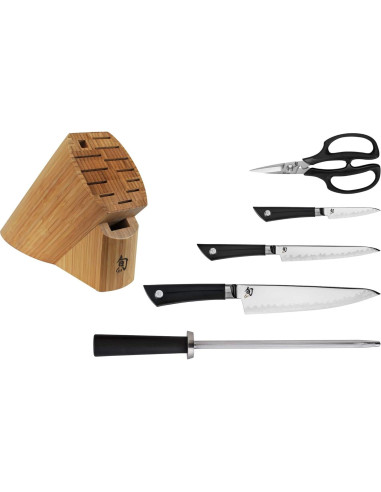 Set de Bloque de Cuchillos Shun Sora 6 Piezas Acero VG10
