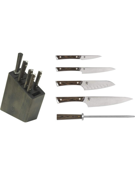 Conjunto de Cuchillos de Cocina Shun Kanso 6 Piezas