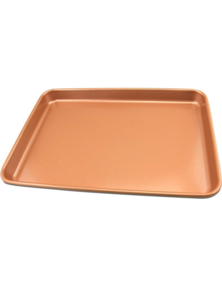 Juego de 2 bandejas para hornear Volar cobre antiadherente 27.9x40.6cm