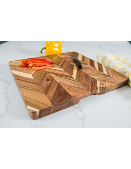 Tabla de Cortar Cuadrada Lipper International Acacia 35.5 cm