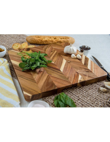 Tabla de Cortar Cuadrada Lipper International Acacia 35.5 cm