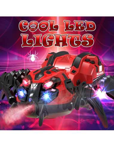 Juguete Araña Control Remoto GAIETYDIY Rojo 20.1x23.5cm