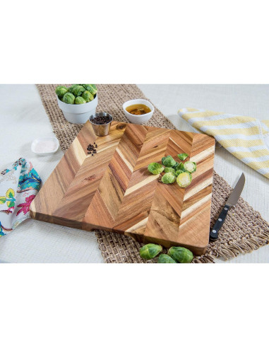 Tabla de Cortar Cuadrada Lipper International Acacia 35.5 cm