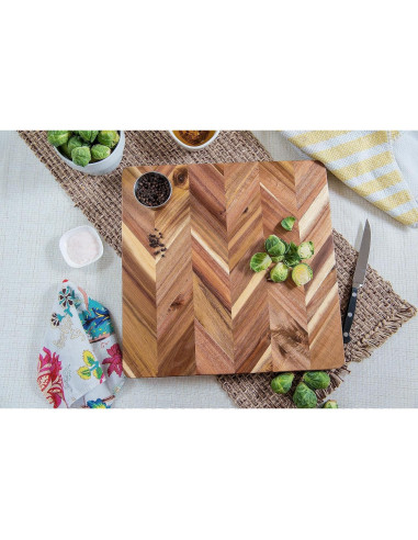 Tabla de Cortar Cuadrada Lipper International Acacia 35.5 cm