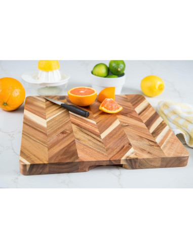 Tabla de Cortar Cuadrada Lipper International Acacia 35.5 cm