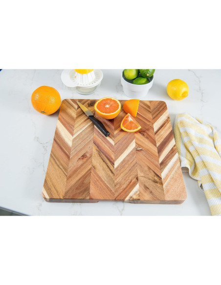 Tabla de Cortar Cuadrada Lipper International Acacia 35.5 cm