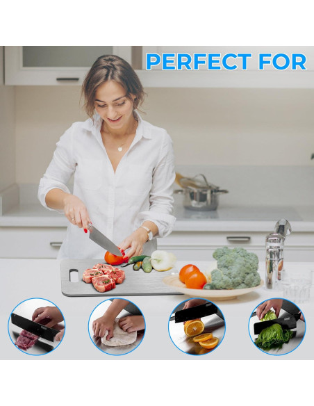 Tabla de Cortar de Titanio GARIIN 33x23cm Higiénica y Duradera
