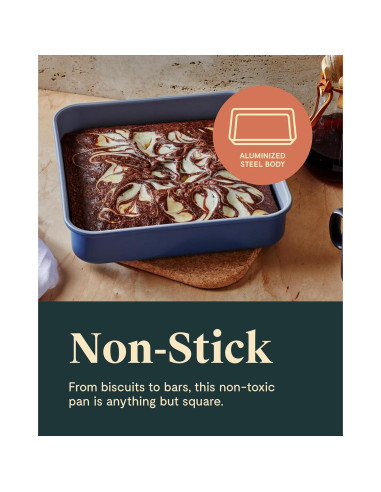 Sartén Cuadrada Antiadherente Caraway 22.86 cm Salvia