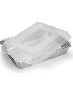 Bandeja para Pasteles Nordic Ware Aluminio 25.4 x 17.8 cm con Tapa 2