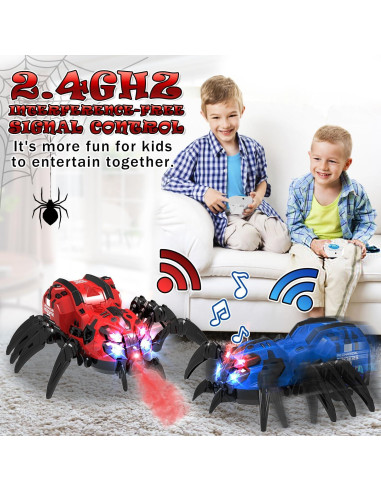 Juguete Araña Control Remoto GAIETYDIY Rojo 20.1x23.5cm