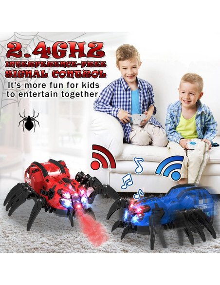 Juguete Araña Control Remoto GAIETYDIY Rojo 20.1x23.5cm