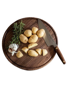 Tabla de Cortar Redonda de Nogal Virginia Boys 34.29 cm