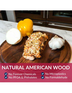 Tabla de Cortar Redonda de Nogal Virginia Boys 34.29 cm 2