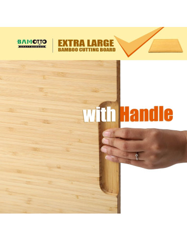 Tabla de Cortar de Bambú Orgánico 61x46 cm BAMOTTO