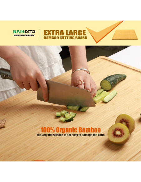 Tabla de Cortar de Bambú Orgánico 61x46 cm BAMOTTO
