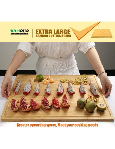 Tabla de Cortar de Bambú Orgánico 61x46 cm BAMOTTO