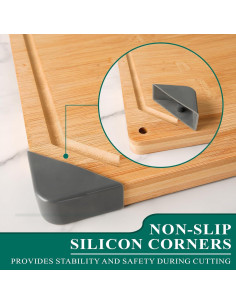 Tabla de Cortar de Bambú Empune XL 43.9x29cm Antideslizante 2