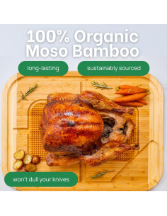 Tabla de Cortar de Carne 2XL Greener Chef 61x46cm Ecológica 2