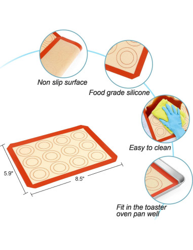 Sartén Mini TeamFar Acero Inoxidable 23 cm con Rejilla y Alfombrilla