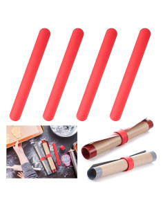 Banda de Almacenamiento de Silicona Teenyyou 4 Pcs Rojo 22x2.5cm