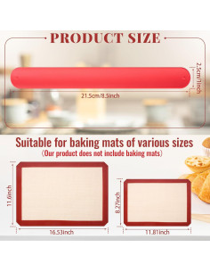 Banda de Almacenamiento de Silicona Teenyyou 4 Pcs Rojo 22x2.5cm 2