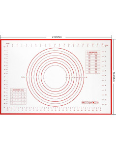 Tapete de Silicona Antideslizante Yansumi 81x61cm Rojo 2