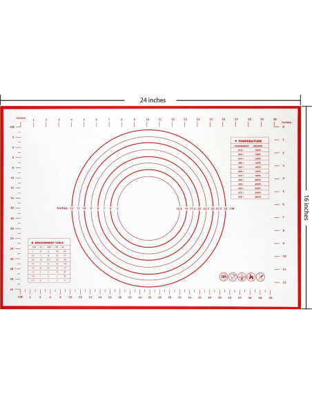 Tapete de Silicona Antideslizante Yansumi 81x61cm Rojo