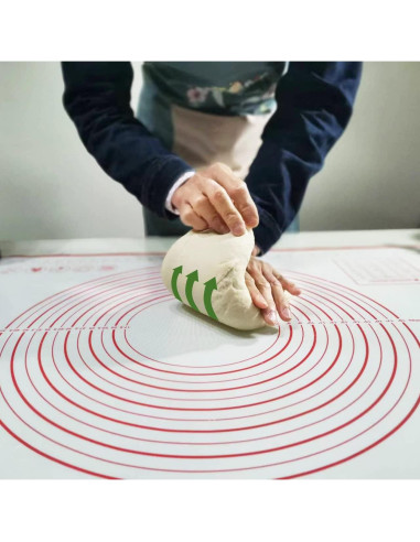 Tapete de Silicona Antideslizante Yansumi 81x61cm Rojo