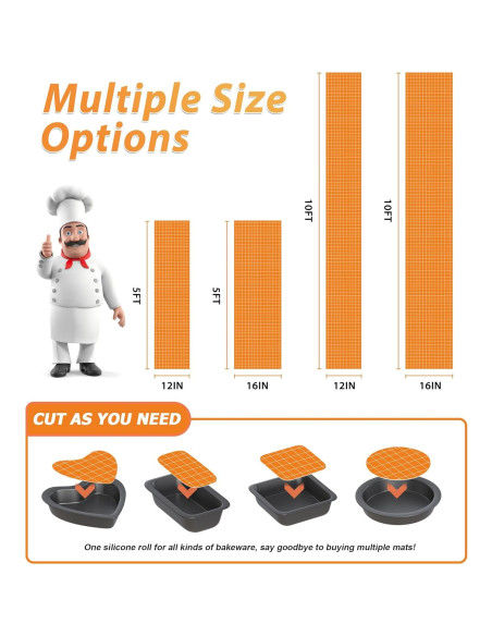 Rodillo de Alfombrilla de Silicona MMmat 40.64x304.8cm Antideslizante