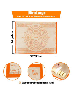 Alfombrilla de Silicona Antideslizante SZNOBC 61x91 cm 2