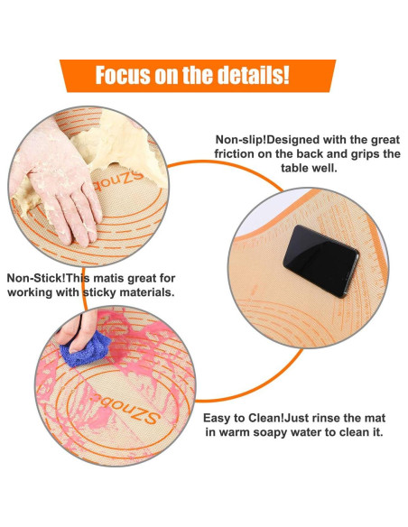 Alfombrilla de Silicona Antideslizante SZNOBC 61x91 cm