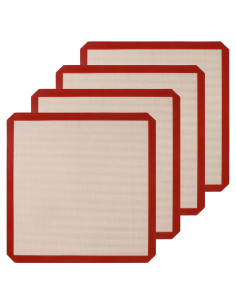 Paquete de 4 Tapetes de Silicona Reutilizables YEXEXINM 30.48 cm