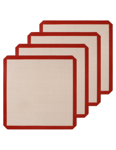 Paquete de 4 Tapetes de Silicona Reutilizables YEXEXINM 30.48 cm