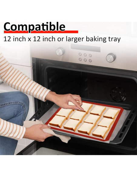 Paquete de 4 Tapetes de Silicona Reutilizables YEXEXINM 30.48 cm