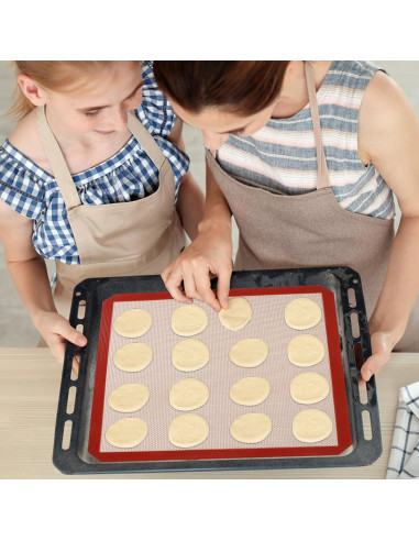 Paquete de 4 Tapetes de Silicona Reutilizables YEXEXINM 30.48 cm