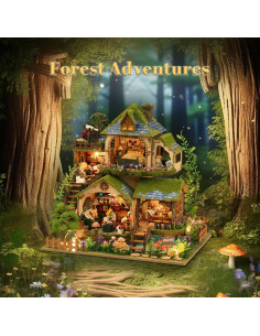 Kit de Casa en Miniatura DIY ANTREATU Aventura en el Bosque 2