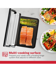 Plancha Eléctrica Holstein Housewares para Tostar Sándwiches 31.4x15.2cm 2