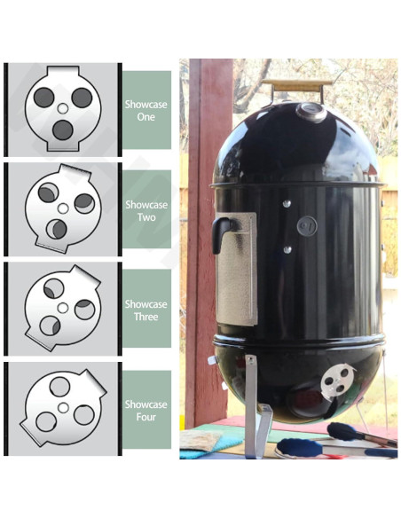 Kit de Compensación 63015 y Mango Madera para Weber 18"