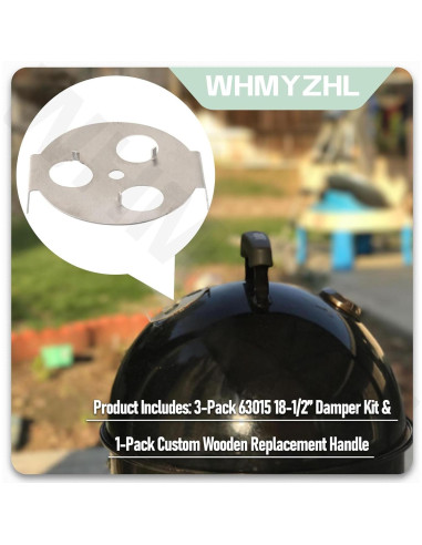 Kit de Compensación 63015 y Mango Madera para Weber 18"