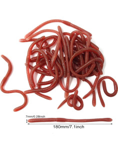 30PCS Lombrices de Tierra Falsas Honbay - Juguetes de Truco Halloween 2