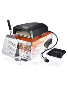 Horno de Pizza de Gas Propano Commercial Chef - Portátil 10 kg