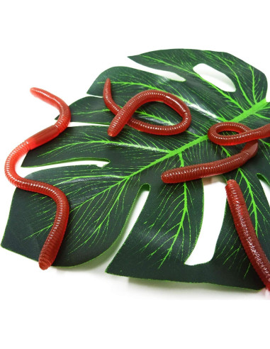 30PCS Lombrices de Tierra Falsas Honbay - Juguetes de Truco Halloween