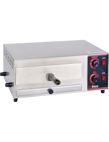 Horno de Pizza Eléctrico Winco EPO-1 30.48 cm Acero Inoxidable