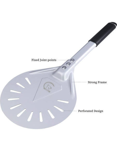 Paleta para Pizza Giratoria LRUI 20.32 cm Aluminio Premium